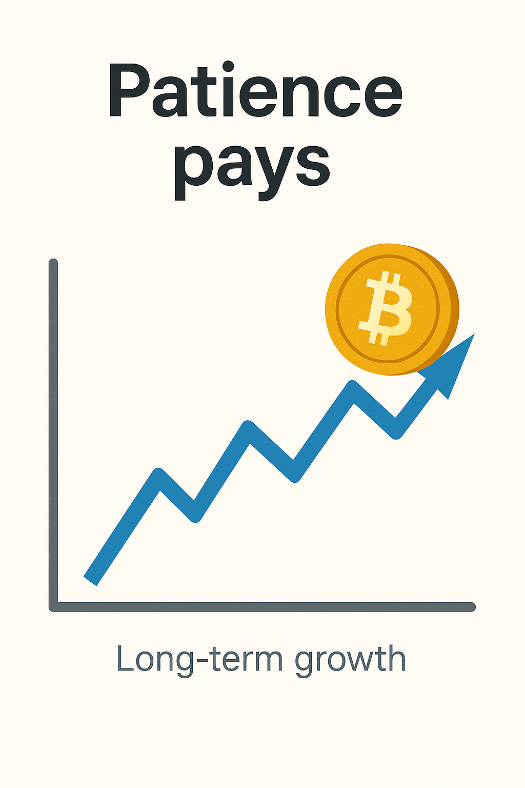 Long-term rising trend with short-term waves