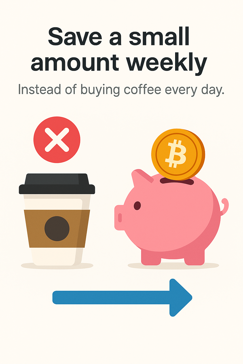 Skip a coffee, stack some sats infographic